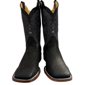 Bota de cuello de toro negro — Horma Rodeo