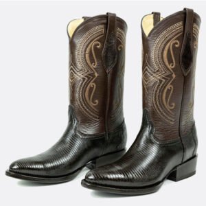 Bota de lagarto café — Horma Oval